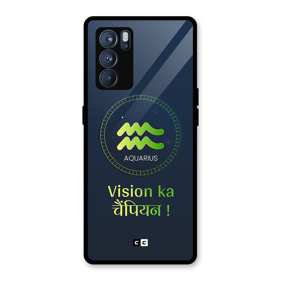 Aquarius Vision Glass Back Case for Oppo Reno6 Pro 5G