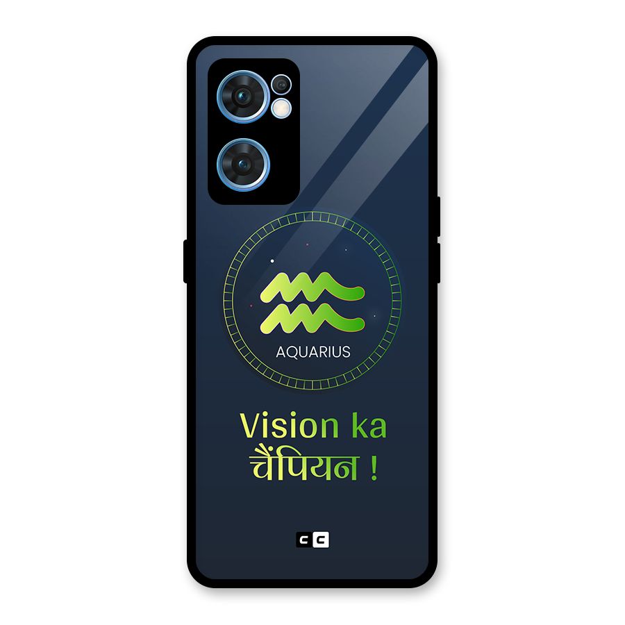 Aquarius Vision Glass Back Case for Oppo Reno7 5G