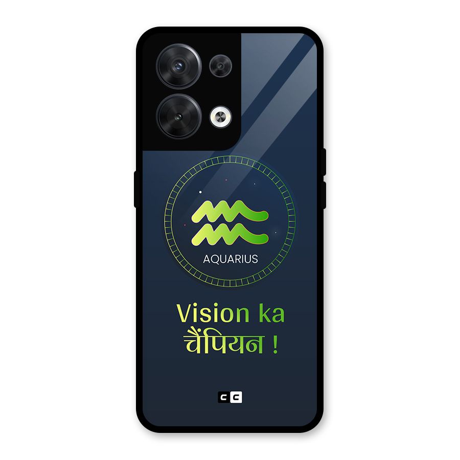 Aquarius Vision Glass Back Case for Oppo Reno8 5G