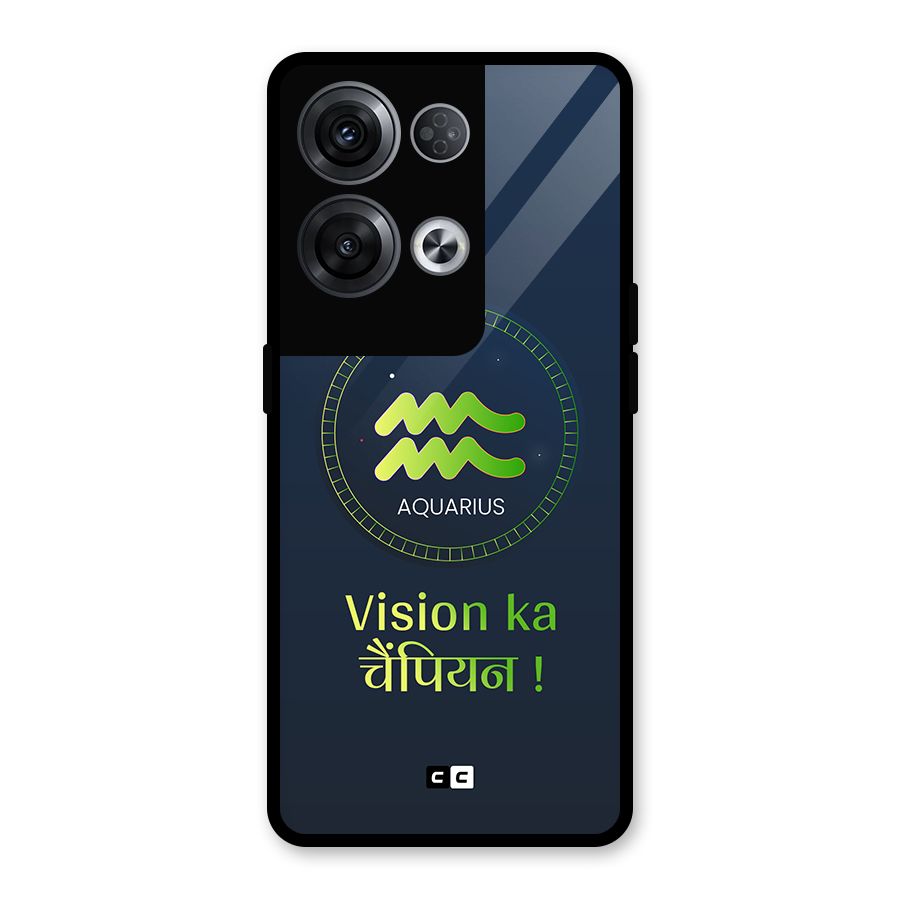 Aquarius Vision Glass Back Case for Oppo Reno8 Pro 5G