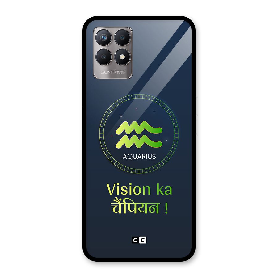 Aquarius Vision Glass Back Case for Realme 8i