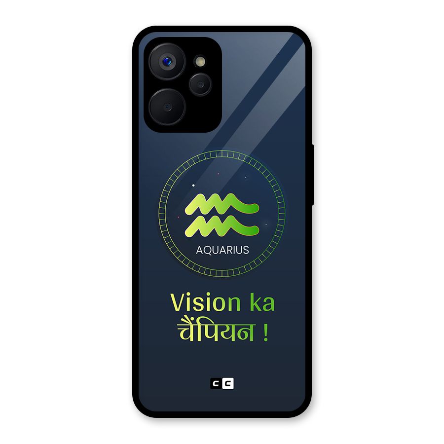 Aquarius Vision Glass Back Case for Realme 9i 5G