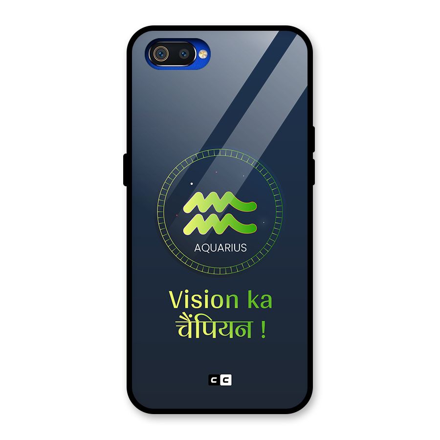 Aquarius Vision Glass Back Case for Realme C2