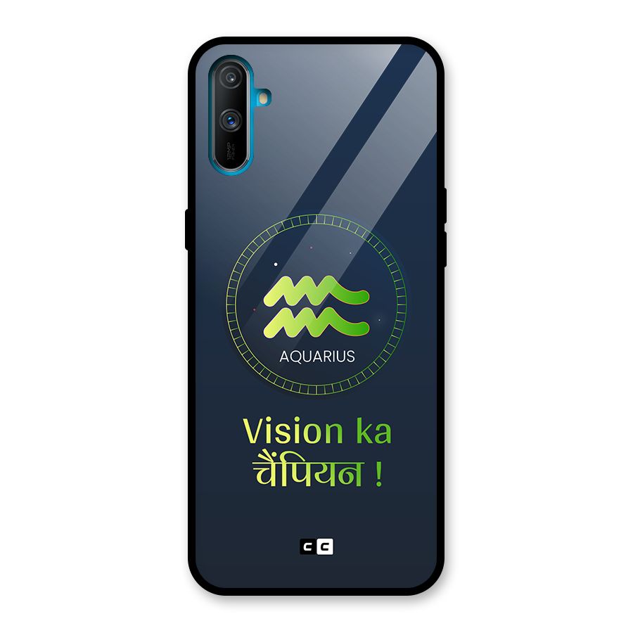 Aquarius Vision Glass Back Case for Realme C3