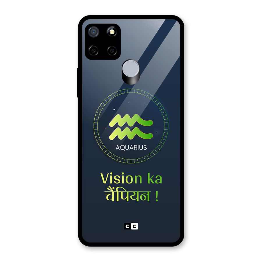Aquarius Vision Glass Back Case for Realme Narzo 30A