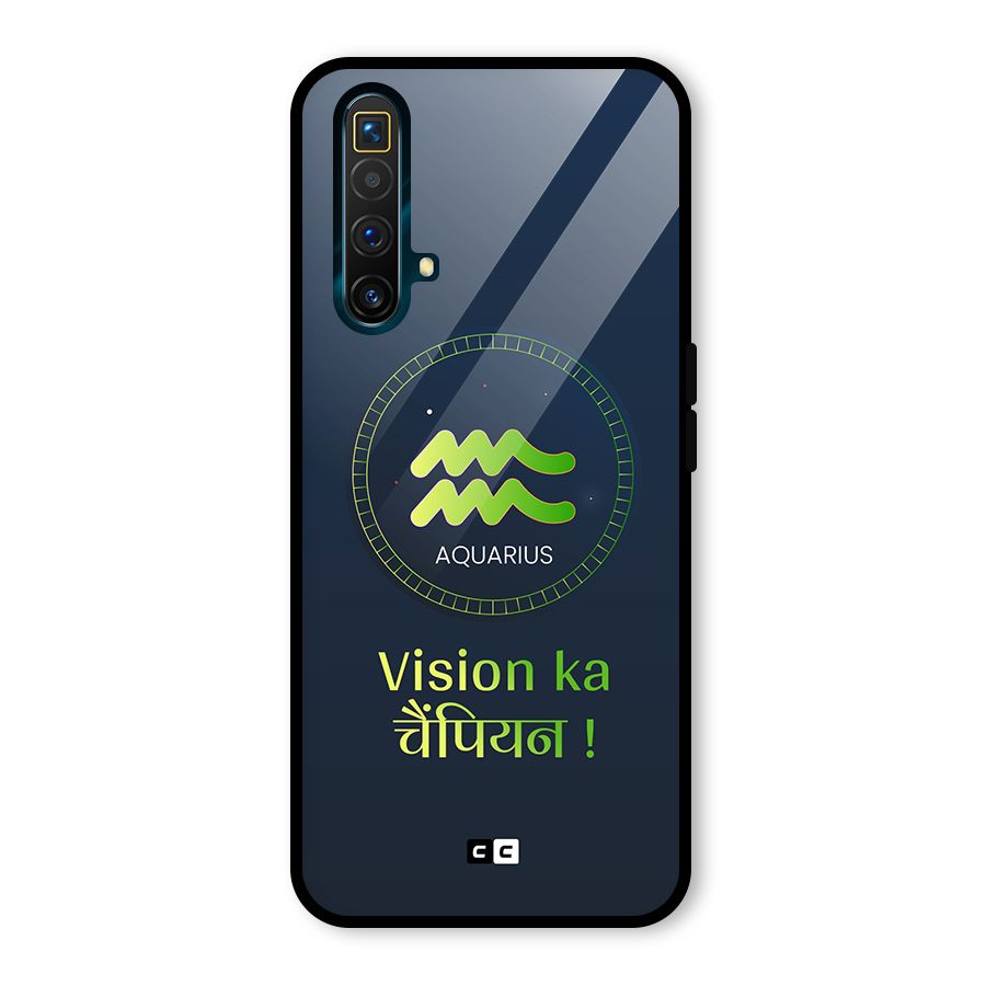 Aquarius Vision Glass Back Case for Realme X3