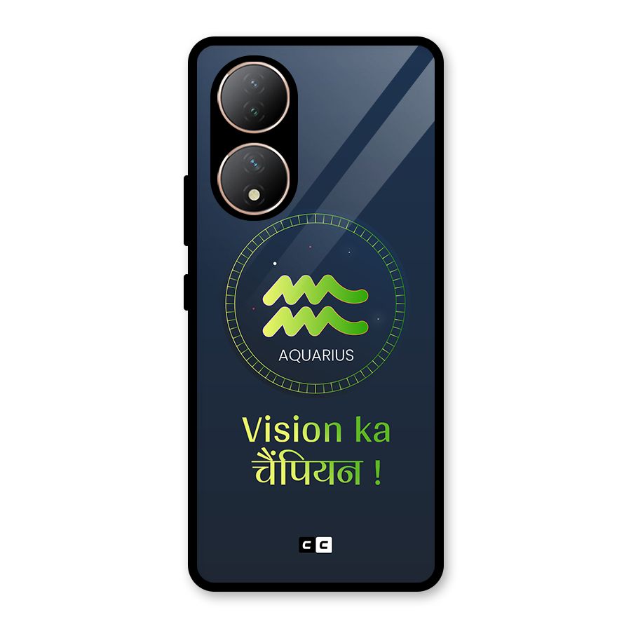 Aquarius Vision Glass Back Case for Vivo T2