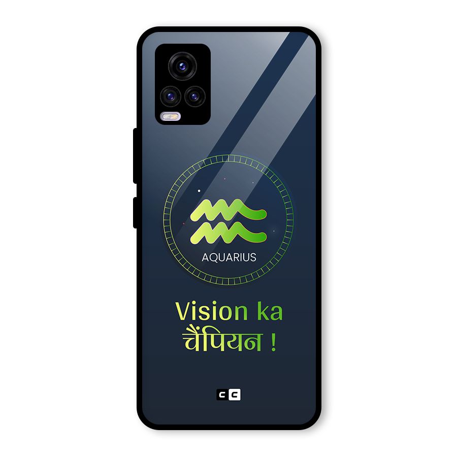 Aquarius Vision Glass Back Case for Vivo V20