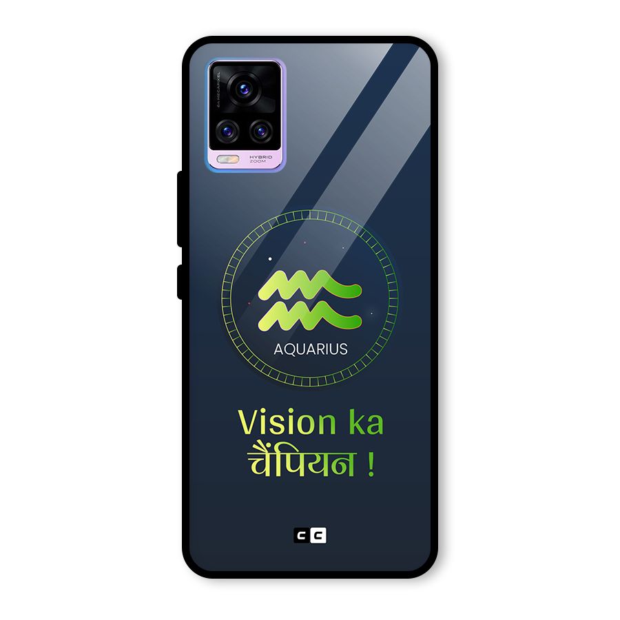 Aquarius Vision Glass Back Case for Vivo V20 Pro