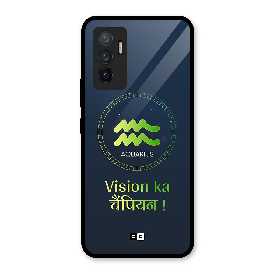 Aquarius Vision Glass Back Case for Vivo V23e