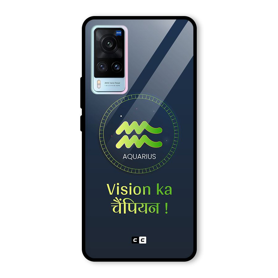Aquarius Vision Glass Back Case for Vivo X60