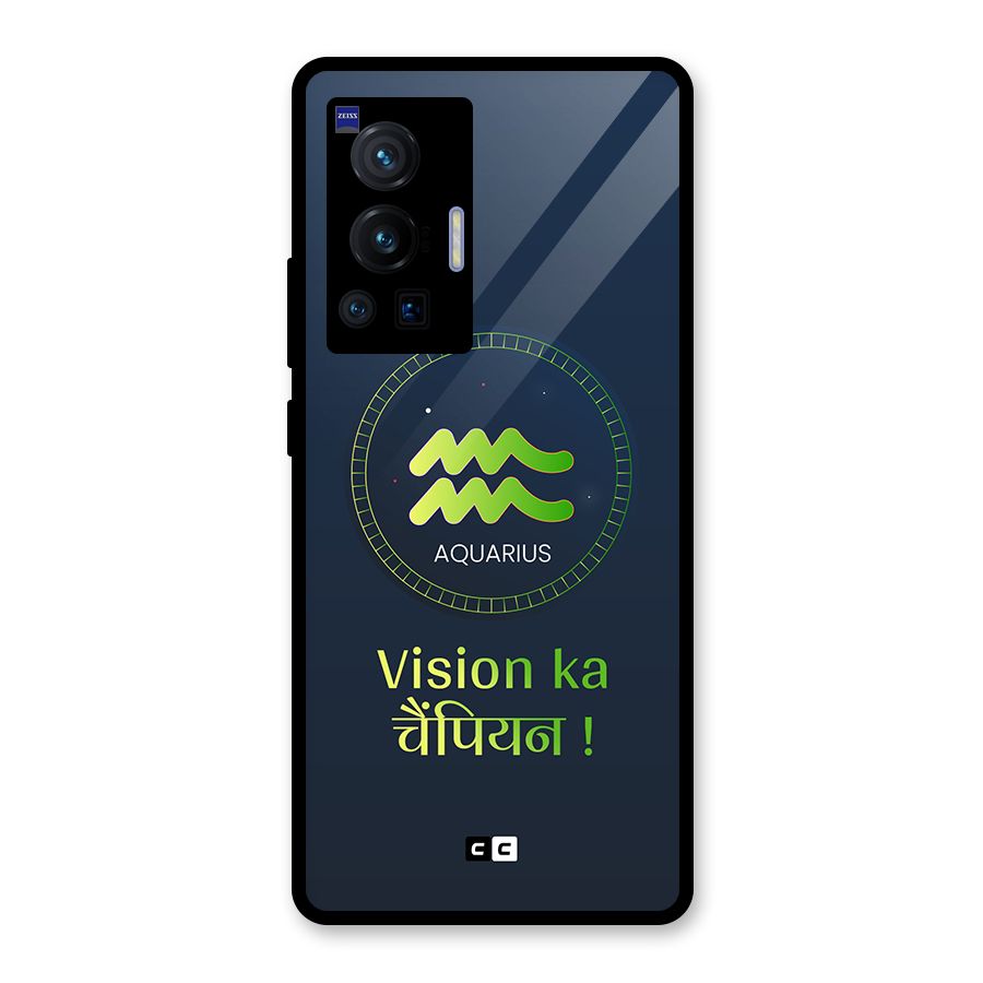 Aquarius Vision Glass Back Case for Vivo X70 Pro