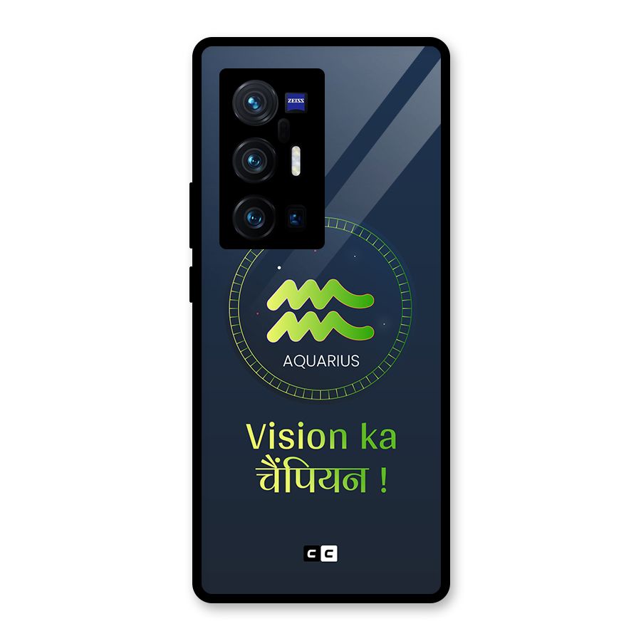 Aquarius Vision Glass Back Case for Vivo X70 Pro Plus