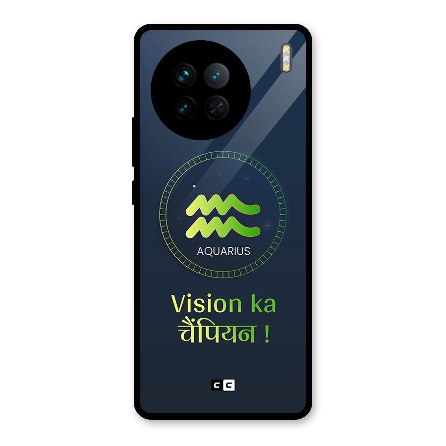 Aquarius Vision Glass Back Case for Vivo X90