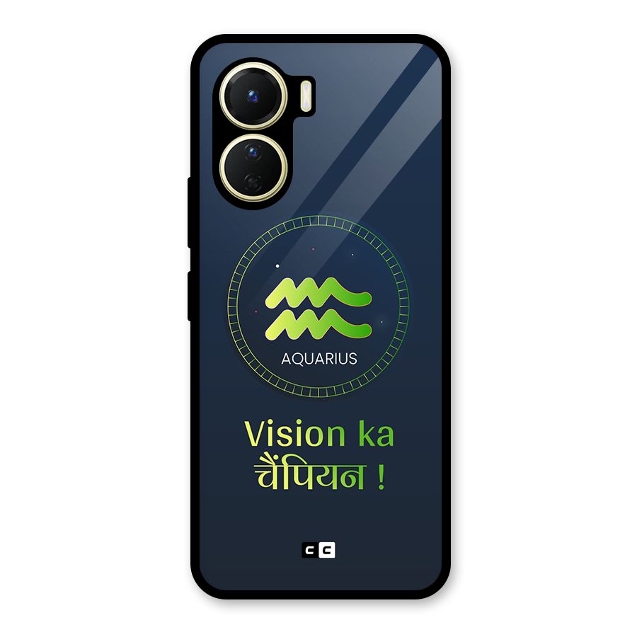 Aquarius Vision Glass Back Case for Vivo Y16