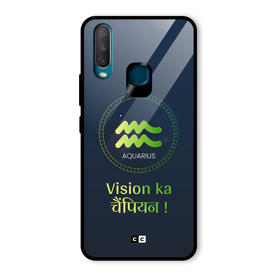Aquarius Vision Glass Back Case for Vivo Y17