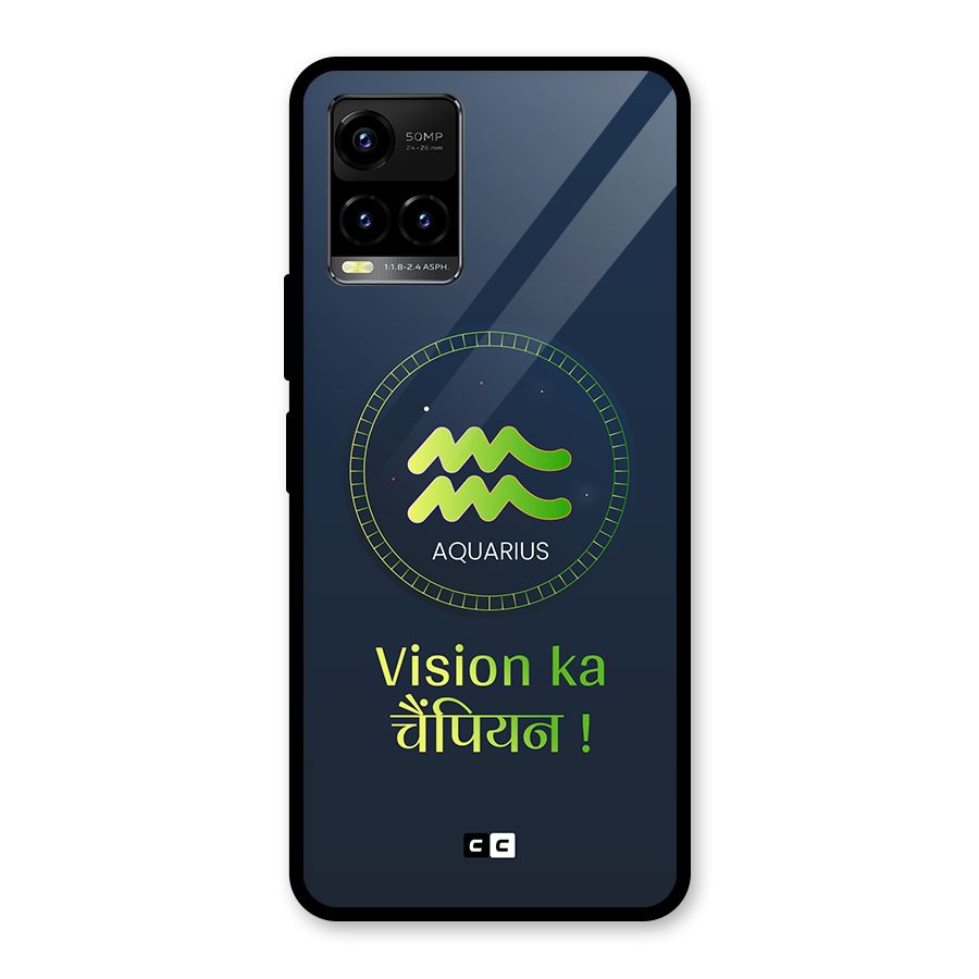 Aquarius Vision Glass Back Case for Vivo Y21T