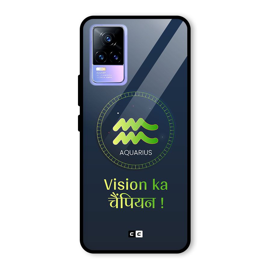 Aquarius Vision Glass Back Case for Vivo Y73