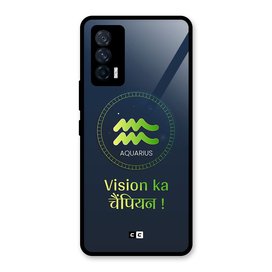 Aquarius Vision Glass Back Case for Vivo iQOO 7 5G