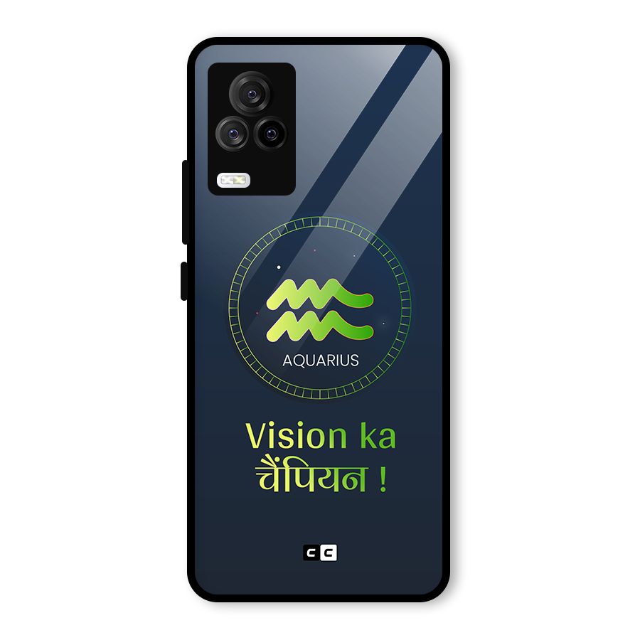 Aquarius Vision Glass Back Case for Vivo iQOO 7 Legend 5G