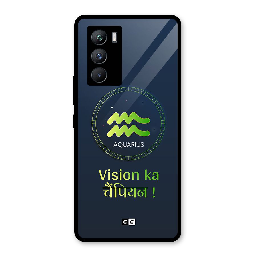 Aquarius Vision Glass Back Case for Vivo iQOO 9 SE