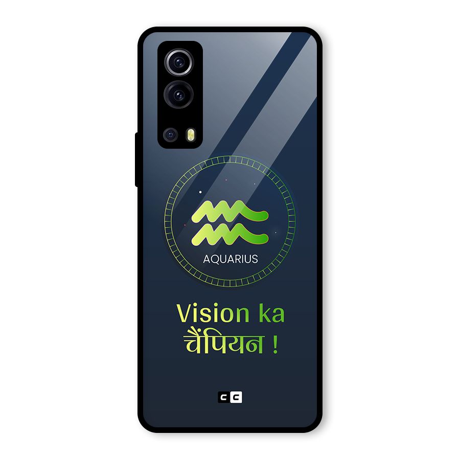 Aquarius Vision Glass Back Case for Vivo iQOO Z3
