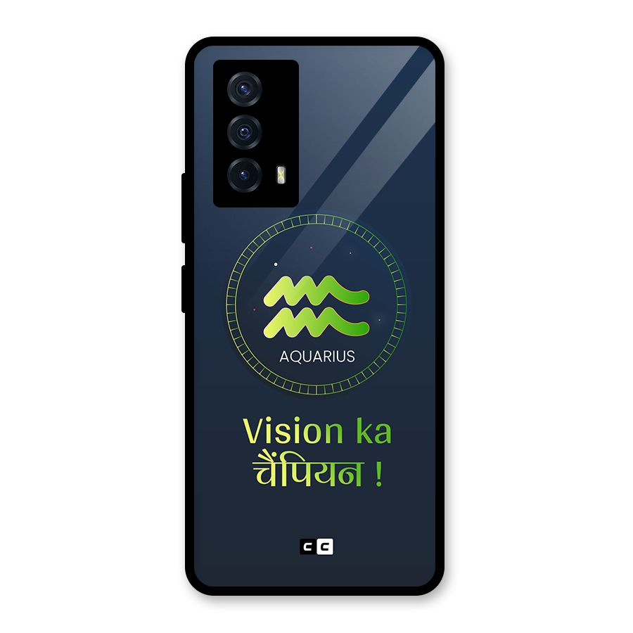 Aquarius Vision Glass Back Case for Vivo iQOO Z5