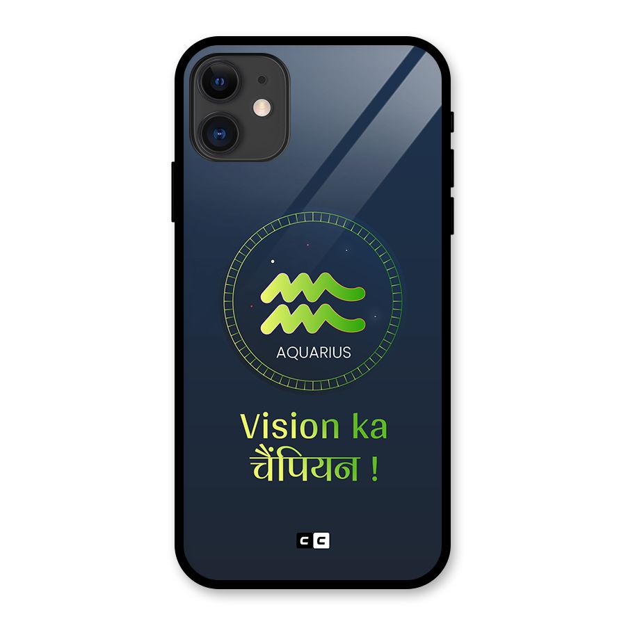 Aquarius Vision Glass Back Case for iPhone 11