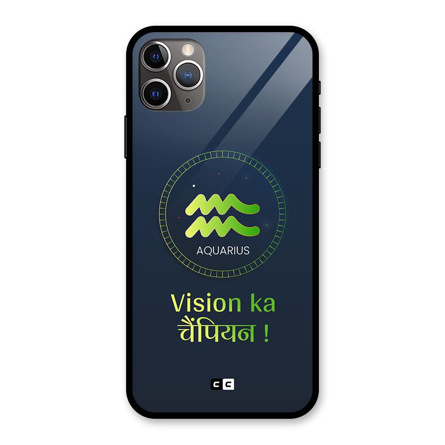 Aquarius Vision Glass Back Case for iPhone 11 Pro Max