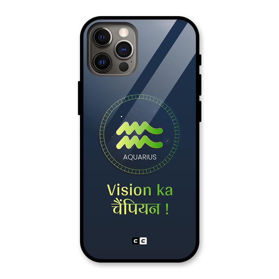Aquarius Vision Glass Back Case for iPhone 12 Pro