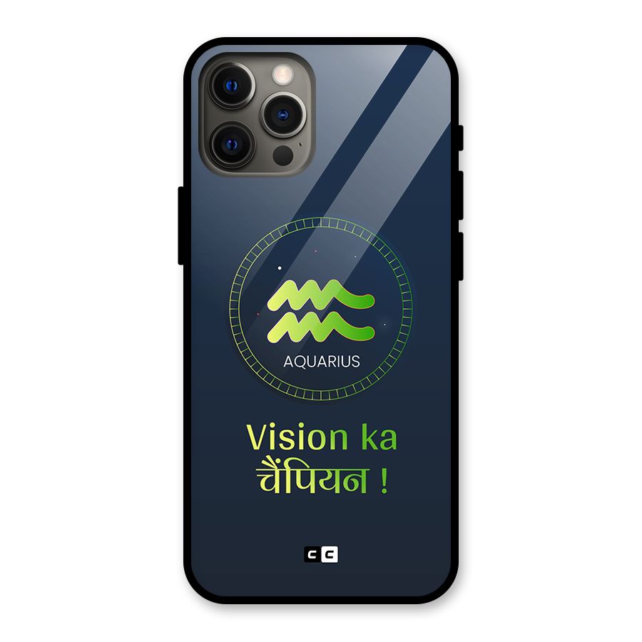 Aquarius Vision Glass Back Case for iPhone 12 Pro Max