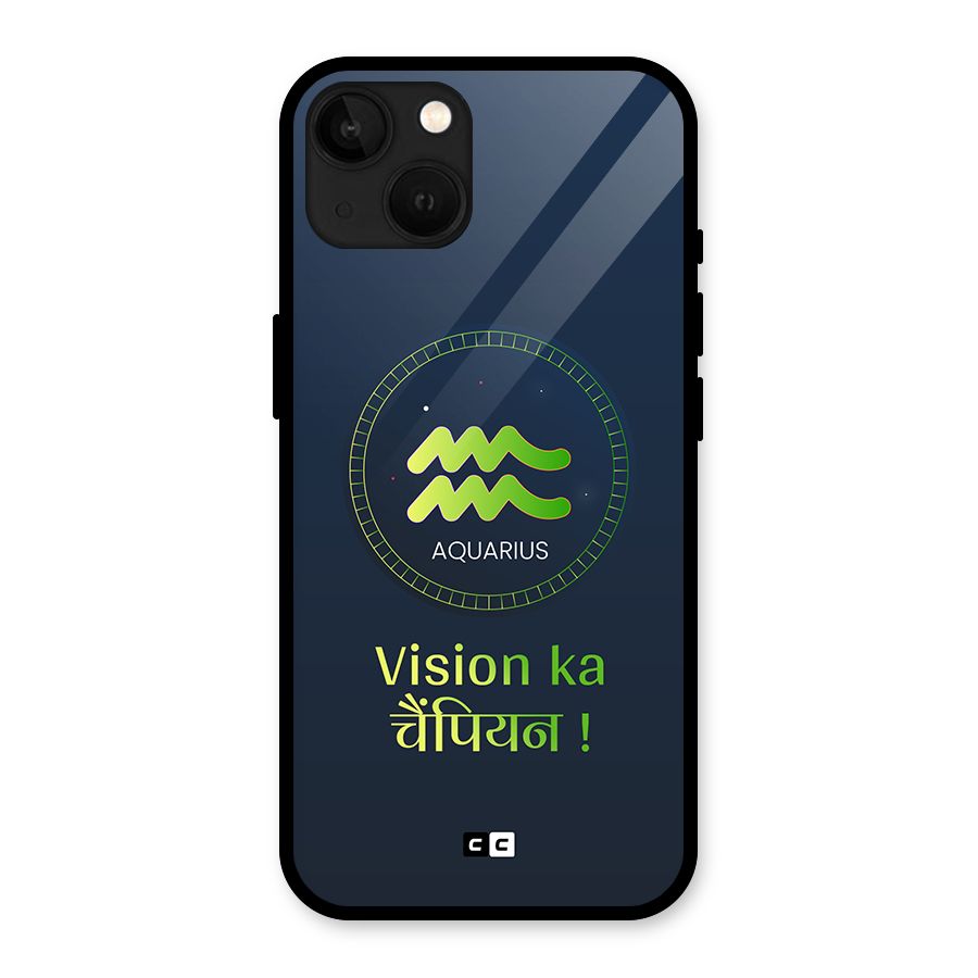 Aquarius Vision Glass Back Case for iPhone 13