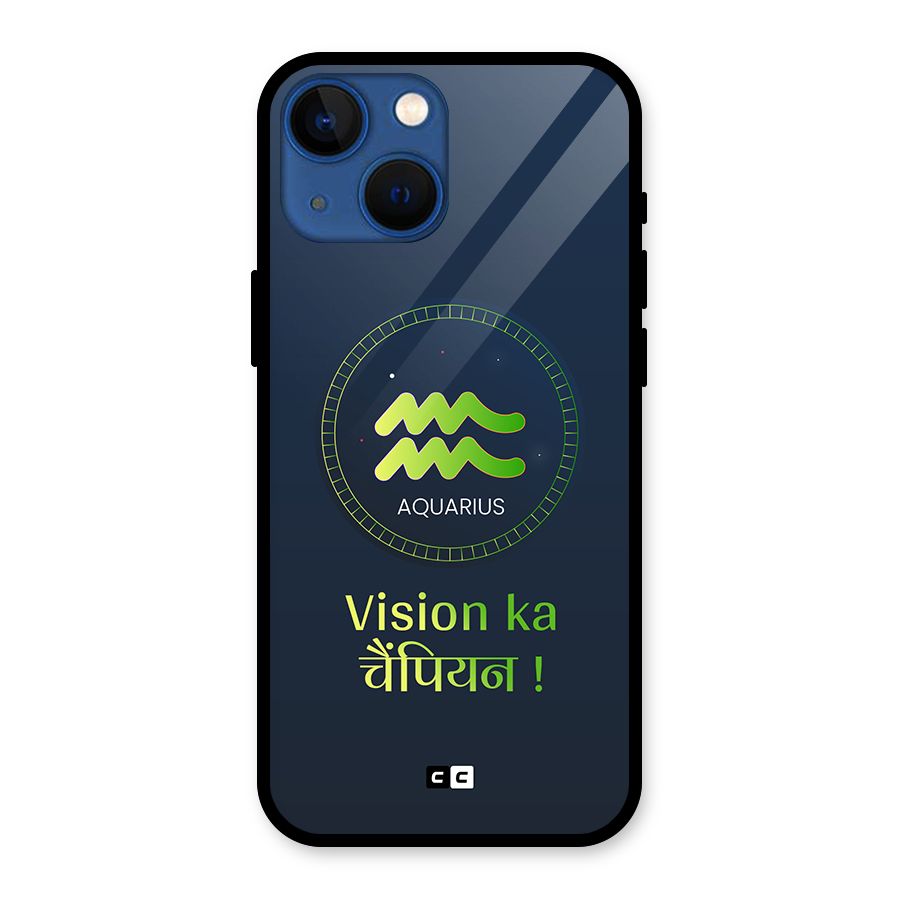 Aquarius Vision Glass Back Case for iPhone 13 Mini