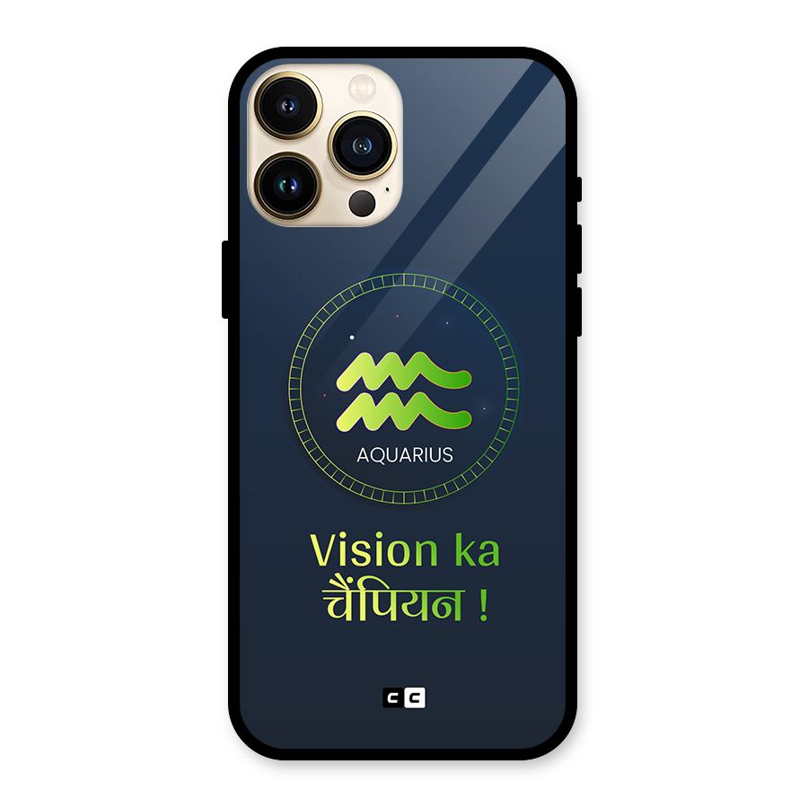 Aquarius Vision Glass Back Case for iPhone 13 Pro Max