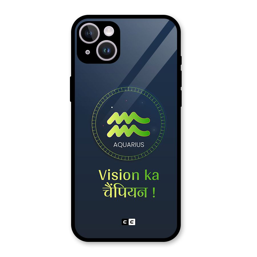 Aquarius Vision Glass Back Case for iPhone 14 Plus