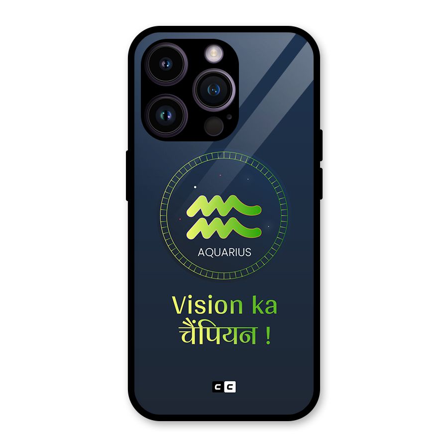 Aquarius Vision Glass Back Case for iPhone 14 Pro