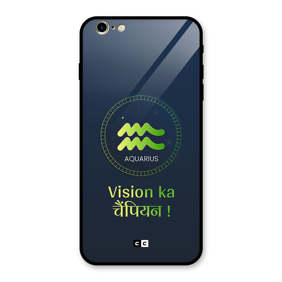 Aquarius Vision Glass Back Case for iPhone 6 Plus 6S Plus