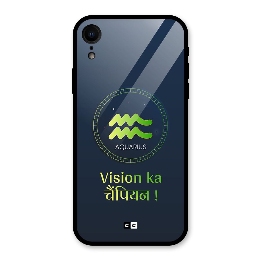 Aquarius Vision Glass Back Case for iPhone XR