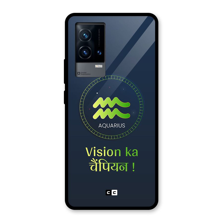 Aquarius Vision Glass Back Case for iQOO 9 5G