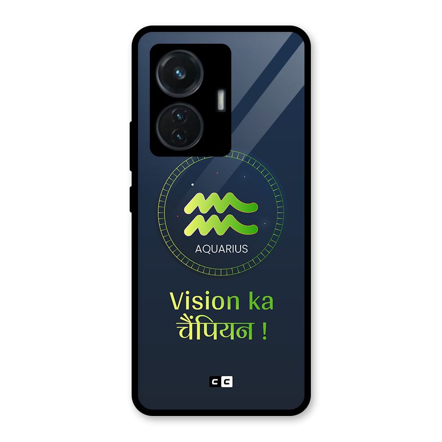 Aquarius Vision Glass Back Case for iQOO Z6 44W