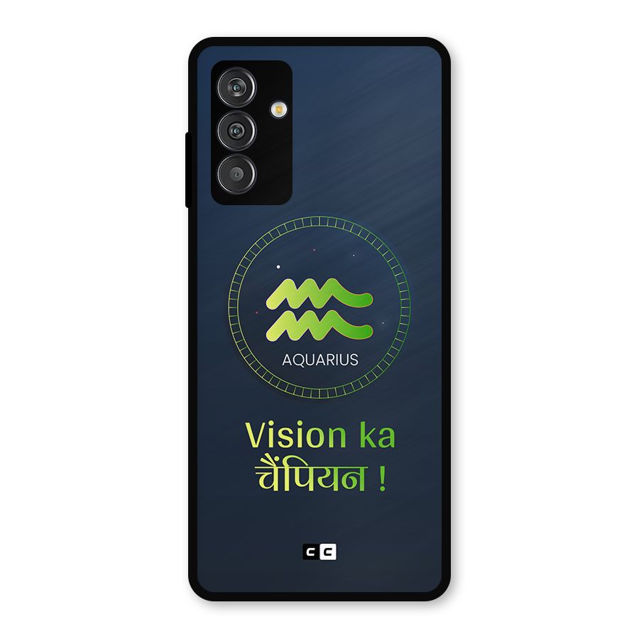 Aquarius Vision Metal Back Case for Galaxy M13