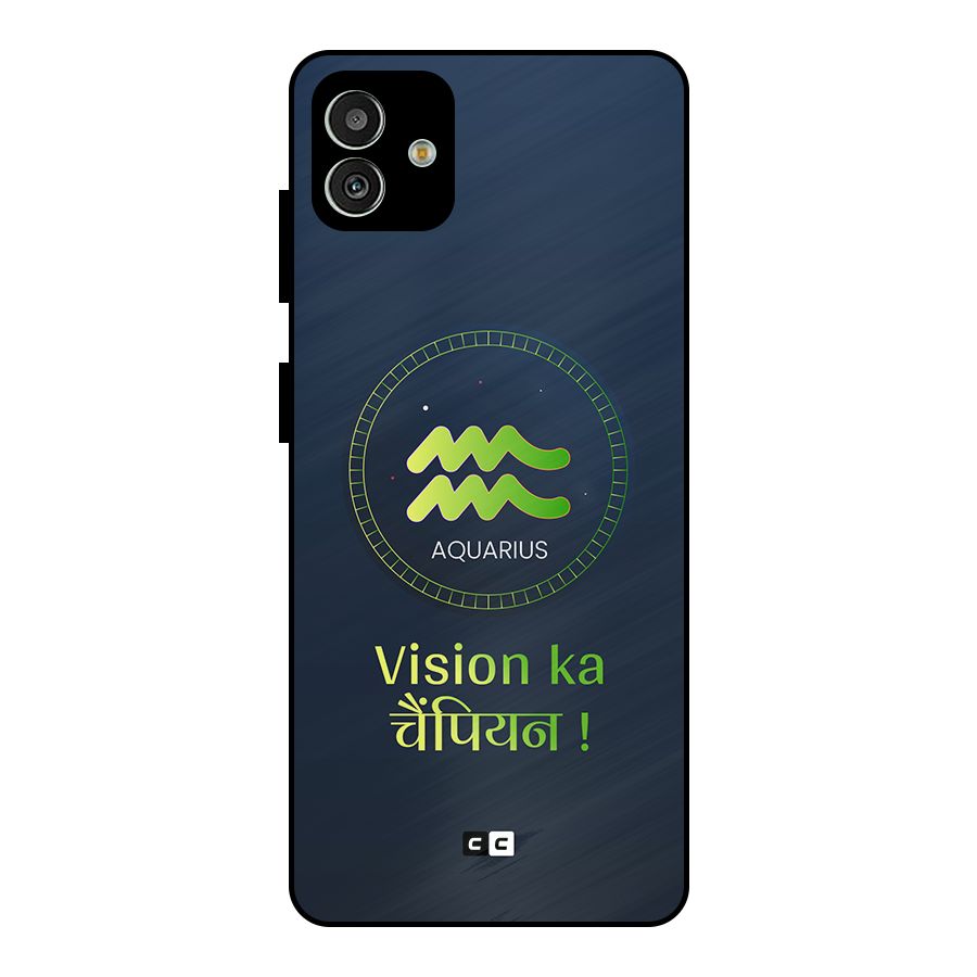 Aquarius Vision Metal Back Case for Galaxy M13 5G