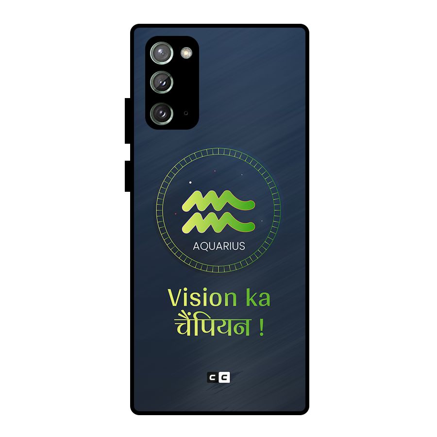 Aquarius Vision Metal Back Case for Galaxy Note 20