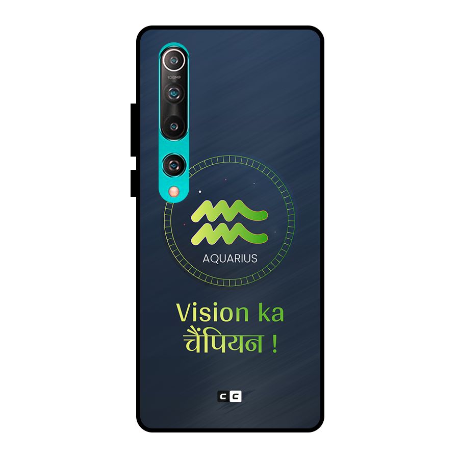 Aquarius Vision Metal Back Case for Mi 10