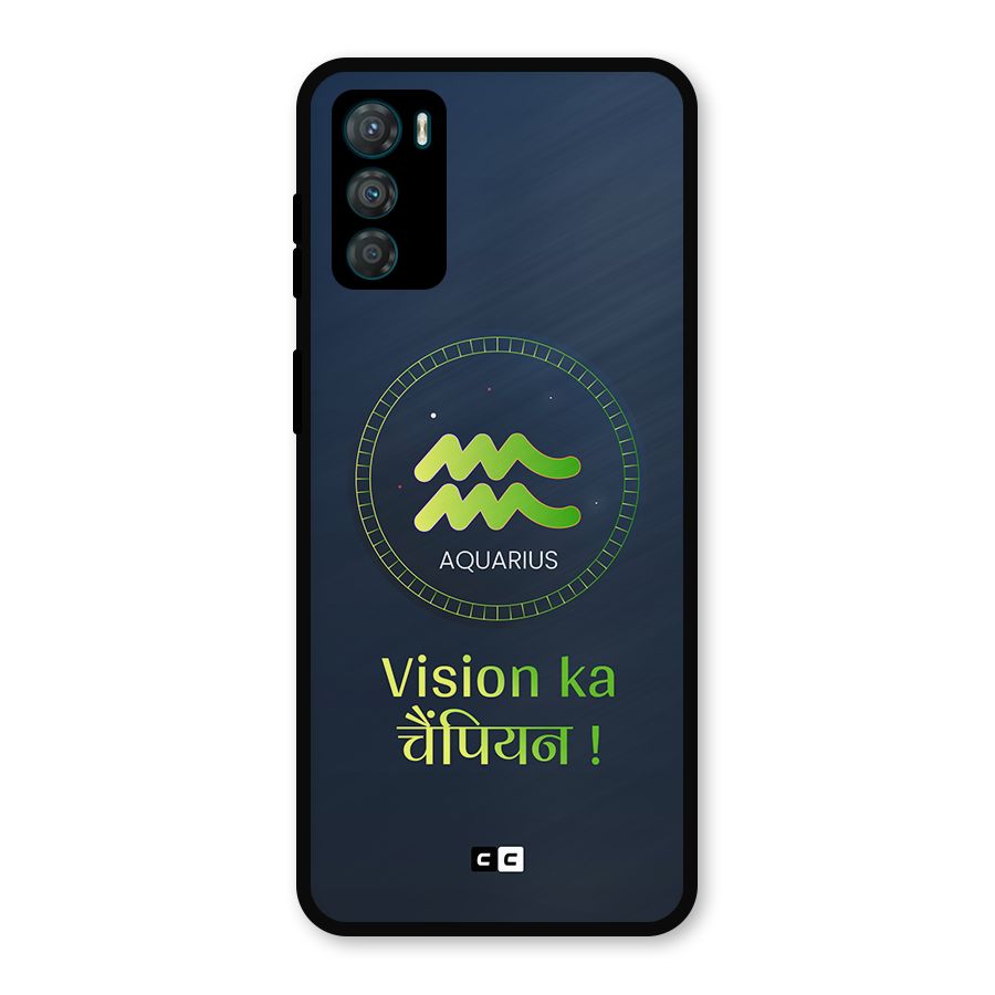 Aquarius Vision Metal Back Case for Moto G42