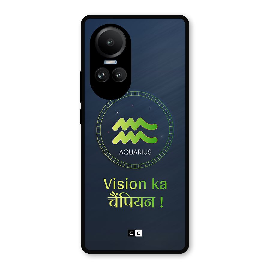 Aquarius Vision Metal Back Case for Oppo Reno10