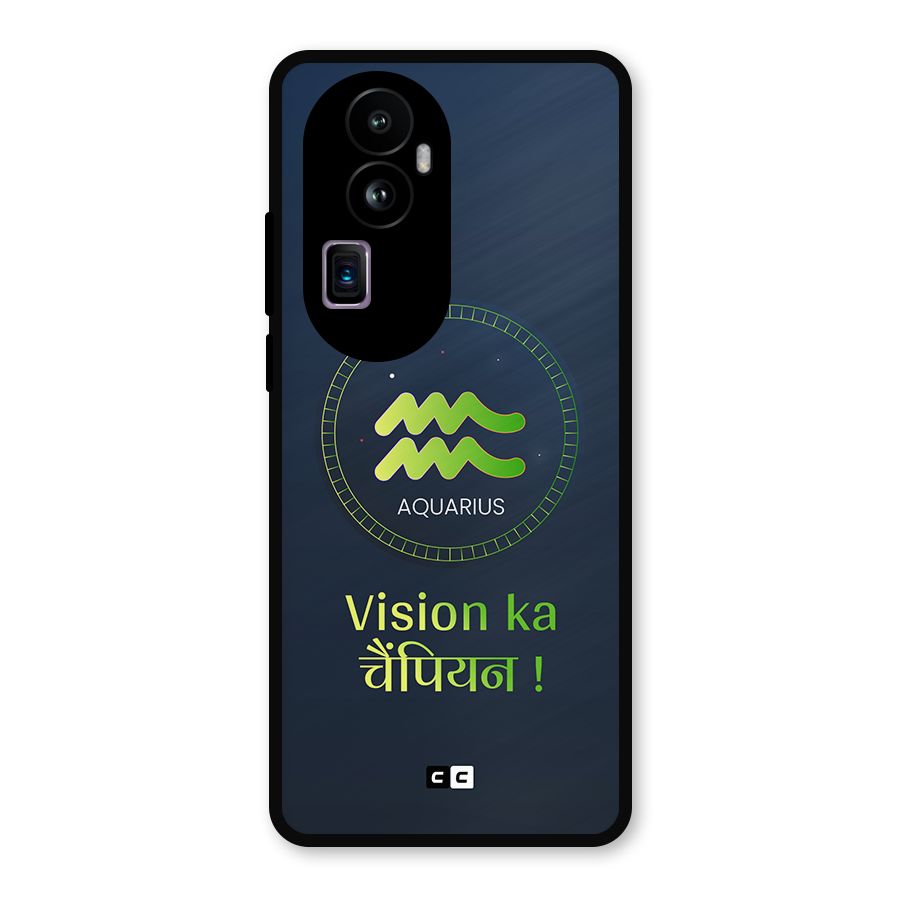 Aquarius Vision Metal Back Case for Oppo Reno10 Pro Plus