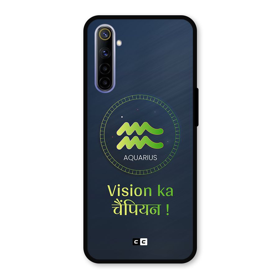 Aquarius Vision Metal Back Case for Realme 6