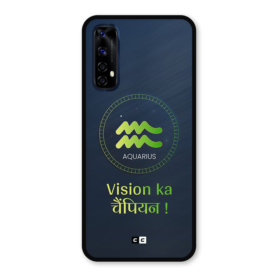 Aquarius Vision Metal Back Case for Realme 7