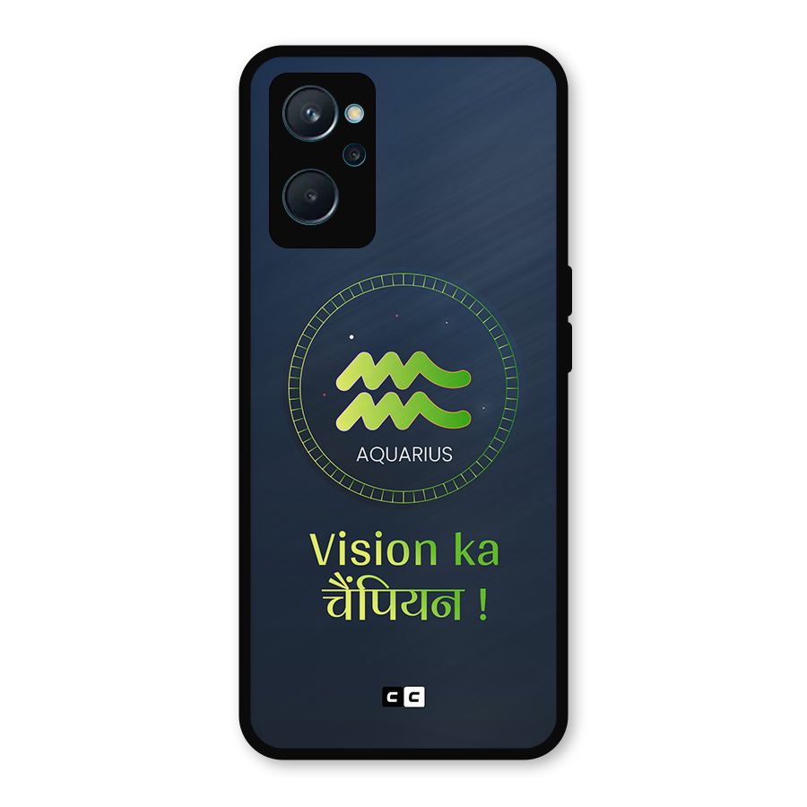 Aquarius Vision Metal Back Case for Realme 9i